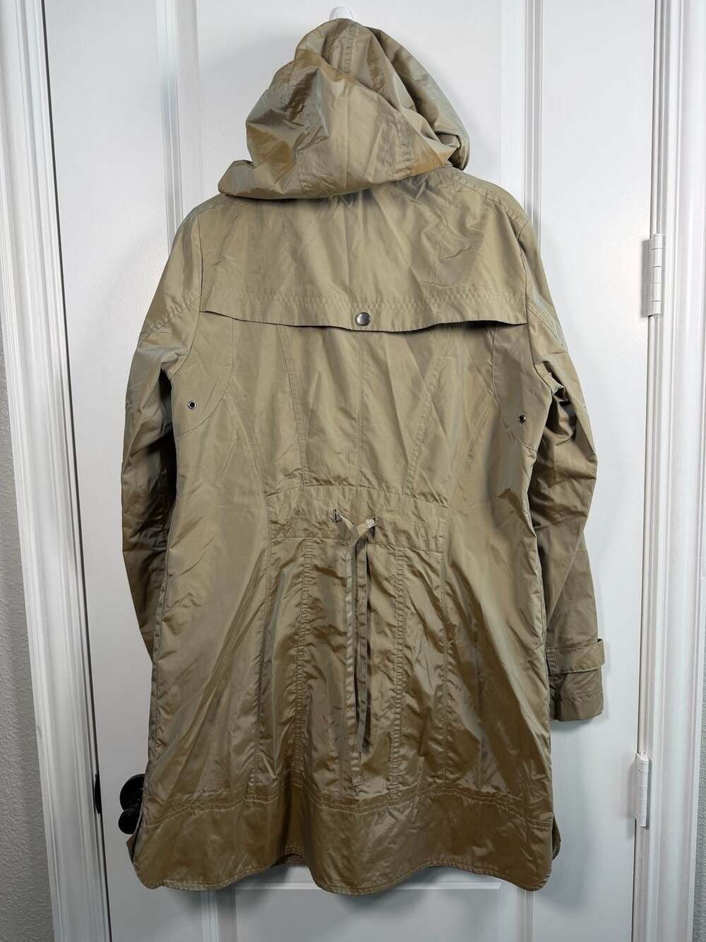 Trench Coat Cole Haan Jacket Womens Large - Picture 3 of 9